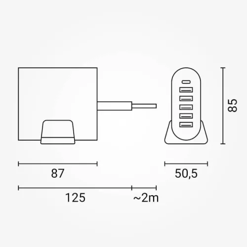 6 Portos Töltőállomás (USB-C/USB-A) – A Családi Töltő Központ