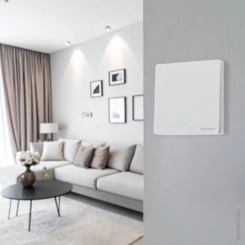 Optonica 7651 433 MHz-es vezeték nélküli rádiós fali kapcsoló szett 600W-os vezérlővel és IP44-es fehér kapcsolóval