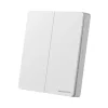 Optonica 7653 2 zónás 433 MHz-es vezeték nélküli rádiós fali kapcsoló szett 2x600W-os vezérlővel és IP44-es fehér dupla kapcsolóval