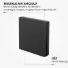Optonica 7656 Tuya WiFi és 433 MHz RF vezeték nélküli dimmelhető okos fali kapcsoló szett 150W-os vezérlővel, fekete színben