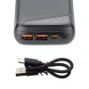 Power bank 20000mAh, LED kijelzővel