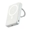 Kompakt ezüst színű 10000 mAh mágneses vezeték nélküli powerbank 20W USB-C gyorstöltő csatlakozóval