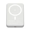 Kompakt ezüst színű 10000 mAh mágneses vezeték nélküli powerbank 20W USB-C gyorstöltő csatlakozóval