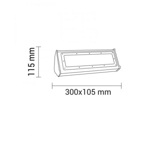 LED Lineáris Csarnokvilágító 50W 4500K 5000lm 8152