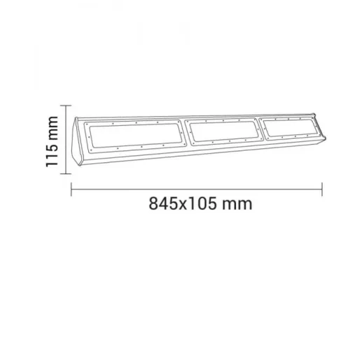 LED Lineáris Csarnokvilágító 150W 4500K 15000lm 8156