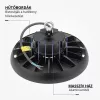 8229 prémium 200W-os LED UFO csarnokvilágító alumínium házzal, 6000K