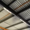 150W-os, lineáris, IP65 és IK08 védettségű LED ipari csarnokvilágító lámpatest, semleges fényű, nagy teljesítményű