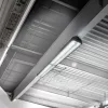 100W-os, lineáris, IP65 és IK08 védettségű LED ipari csarnokvilágító lámpatest, hideg fényű, legnagyobb teljesítményű