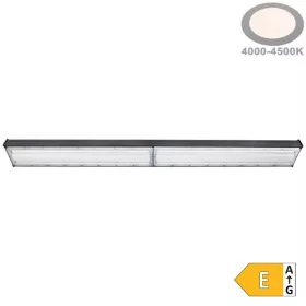 100W-os, lineáris, IP65 és IK08 védettségű LED ipari csarnokvilágító lámpatest, hideg fényű, legnagyobb teljesítményű