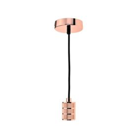 Vintage réz függőlámpa E27 1,1 méter