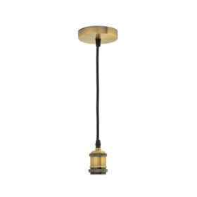 Vintage függőlámpa E27 Sárgaréz 1,1 méter