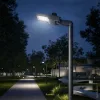 Optonica szürke 50W LED utcai lámpa állítható dőlésszöggel és NEMA szenzor foglalattal