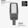 Optonica szürke 100W LED utcai lámpa állítható dőlésszöggel és NEMA szenzor foglalattal