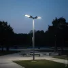 Optonica szürke 100W LED utcai lámpa állítható dőlésszöggel és NEMA szenzor foglalattal