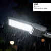 Optonica szürke 150W LED utcai lámpa állítható dőlésszöggel és NEMA szenzor foglalattal