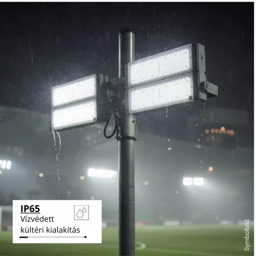 480W nagyteljesítményű ipari kültéri LED reflektor hideg fehér fénnyel
