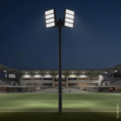 480W nagyteljesítményű ipari kültéri LED reflektor, Stadionlámpa, hideg fehér fénnyel