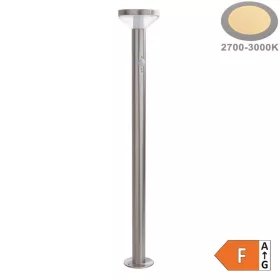   Alumínium INOX napelemes kerti állólámpa 2W PIR szenzor 80cm 