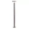 Alumínium INOX napelemes kerti állólámpa 2W PIR szenzor 80cm 