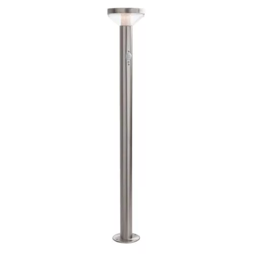 Alumínium INOX napelemes kerti állólámpa 2W PIR szenzor 80cm 