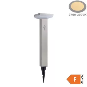   Leszúrható napelemes kerti lámpa mozgásérzékelővel 4,4W INOX alumínium