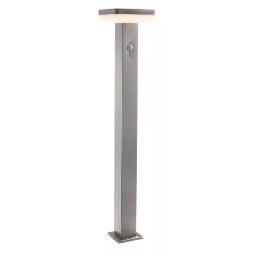 INOX alumínium napelemes kerti állólámpa 4,4W mozgásérzékelővel 80cm 
