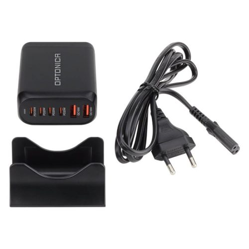 200W-os, 4 portos, újgenerációs asztali töltőállomás laptopok gyorstöltéséhez