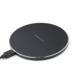 Vezeték Nélküli Gyorstöltő Pad (Qi) Fekete 5V 2A/9V 2A