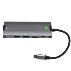   5az1-ben USB-C Hub és Dokkoló – 4K HDMI, 2xUSB 3.0, LAN, PD Töltés