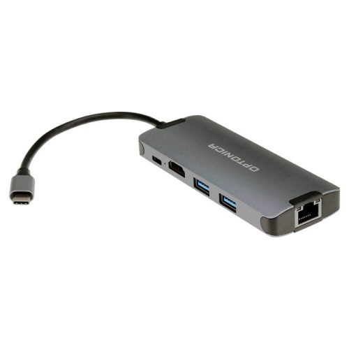 5az1-ben USB-C Hub és Dokkoló – 4K HDMI, 2xUSB 3.0, LAN, PD Töltés