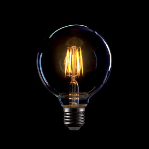 Dimmelhető Vintage LED Izzó (G95, 8W) – Fényerőszabályozós, Meleg fényű