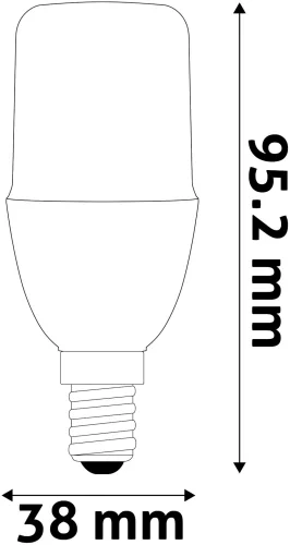 LED Bright Stick Izzó 4W E14 meleg fehér T37