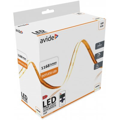 Avide COB LED szalag szett 2 méter 24V Természetes fehér IP20