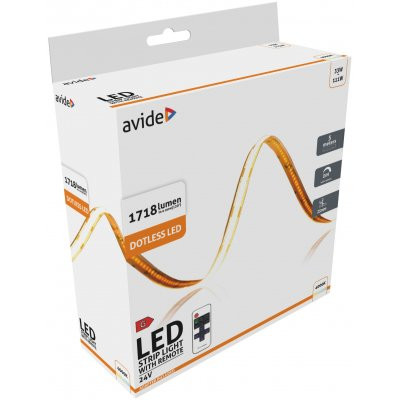 Avide COB LED szalag szett 5 méter 24V Természetes fehér IP20