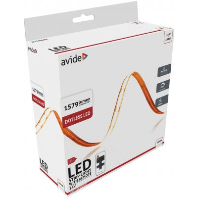 Avide COB LED szalag szett 5 méter 24V Meleg fehér IP20