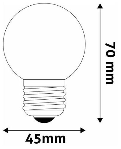 Kék Dekor LED Izzó G45/E27, 1W – Parti és Hangulatfény