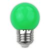 Élénk zöld színű, 1W-os E27 dekor LED izzó