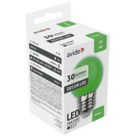 Élénk zöld színű, 1W-os E27 dekor LED izzó