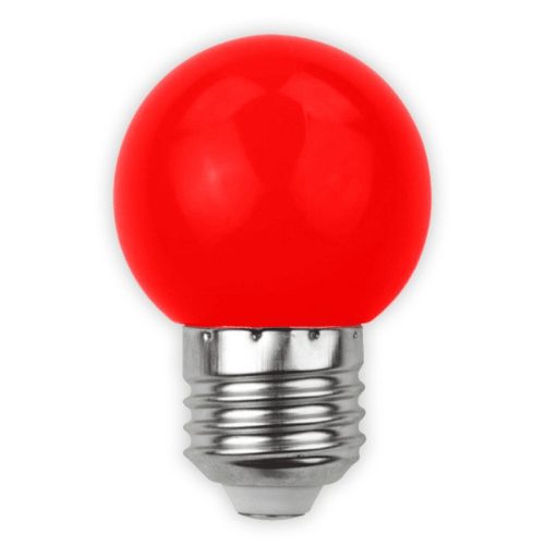 Piros Dekor LED Izzó G45/E27, 1W – Parti és Hangulatfény
