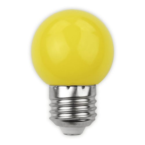 Sárga Dekor LED Izzó G45/E27, 1W – Parti és Hangulatfény