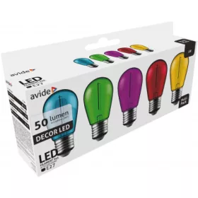   Vintage FILAMENT Dekor LED Izzó Szett, 5 db – Színes, Kreatív Fények