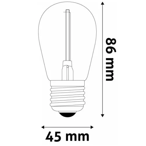 Vintage FILAMENT Dekor LED Izzó Szett, 5 db – Színes, Kreatív Fények