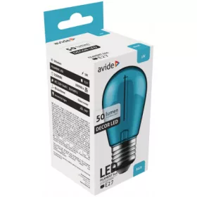   Kék FILAMENT Dekor LED Izzó A60/E27, 1W – Vintage Hangulatfény