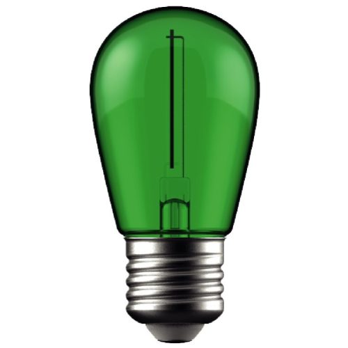 Zöld színű, vintage stílusú E27 filament LED izzó