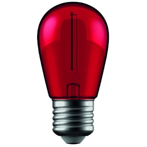 Piros FILAMENT Dekor LED Izzó A60/E27, 1W – Vintage Hangulatfény