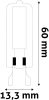 G9 COB LED izzó 4W 400lm meleg fehér