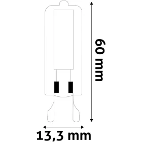 G9 COB LED izzó 4W 400lm meleg fehér