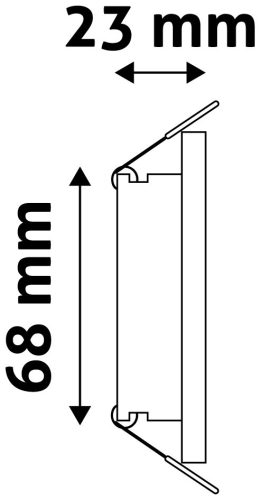 Fix alumínium négyzet spot keret GU10/MR16