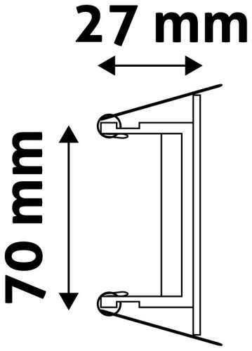 Fekete spot keret GU10/MR16 billenthető