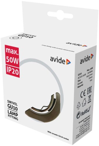 Réz spot keret GU10/MR16 billenthető